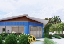 Công trình lắp ghép nhà container sân vườn tại Bình Dương