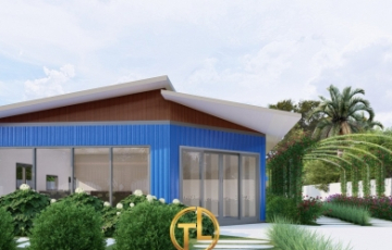 Công trình lắp ghép nhà container sân vườn tại Bình Dương
