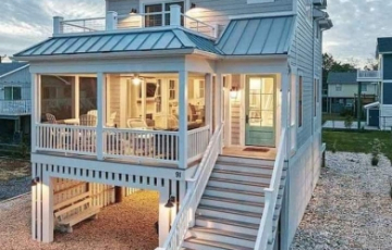 Công trình nhà container 20 feet lắp ghép mái thái