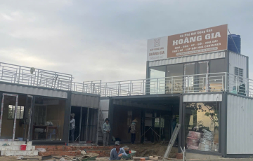 Thi Công Quán coffe container tại long an 