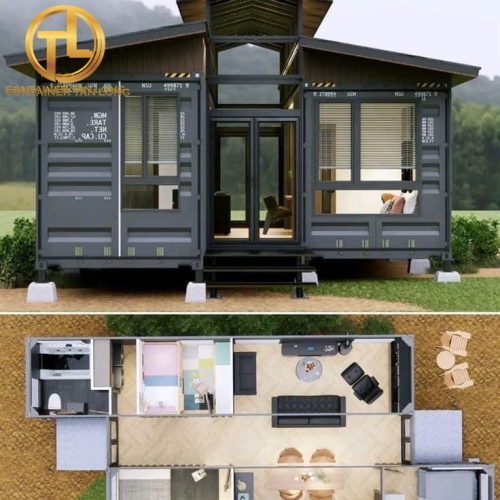Nhà container 3 phòng ngủ siêu đẹp