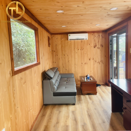 CONTAINER VĂN PHÒNG 20 FEET ỐP GỖ 