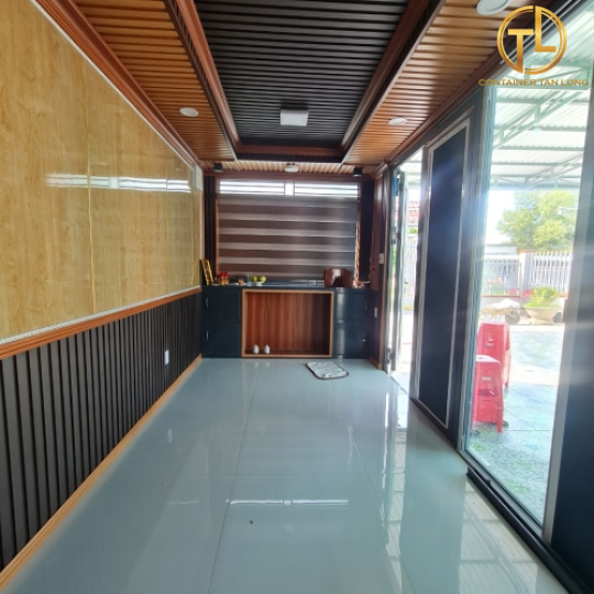 Nhà container lắp ghép 2 tầng mặt kính
