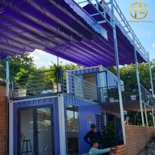 Nhà container 1 trệt 1 lầu có ban công